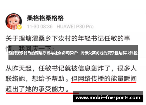 赵鹏现象背后的深层原因与社会影响解析:揭示欠薪问题的复杂性与解决路径 赵鹏现象背后的深层原因与社会影响解析:揭示欠薪问题的复杂性与解决路径